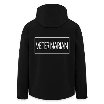 Veterinarian Proud Graduated Veterinary Student - Men’s Recycled Softshell Jacket by Stanley/Stella - black - Back - AI Model Male 185 light (185cm)