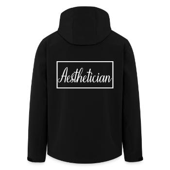 Kosmetikerin Stolzer graduierter Kosmetikerin-Student - Recycelte Männer Softshell-Jacke von Stanley/Stella - Schwarz - Hinten - AI Model Male 185 light (185cm)