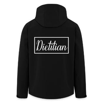 Dietitian Proud Graduated Dietitian Student - Men’s Recycled Softshell Jacket by Stanley/Stella - black - Back - AI Model Male 185 light (185cm)