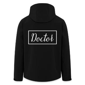 Doctor Physician Proud Graduated Doctor Student - Men’s Recycled Softshell Jacket by Stanley/Stella - black - Back - AI Model Male 185 light (185cm)