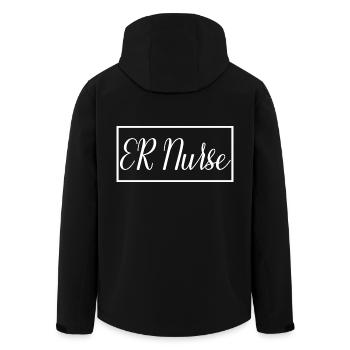 ER Nurse Proud Graduated Nursing Student - Men’s Recycled Softshell Jacket by Stanley/Stella - black - Back - AI Model Male 185 light (185cm)