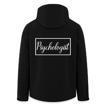 Psychologue fière étudiante en psychologie - Veste softshell homme en polyester recyclé Stanley/Stella - noir - Dos - AI Model Male 185 light (185cm)