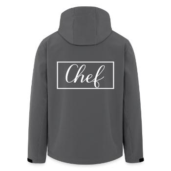 Chef Proud Graduated Chef Culinary Art Student - Men’s Recycled Softshell Jacket by Stanley/Stella - anthracite - Back - AI Model Male 185 light (185cm)