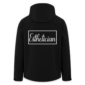Kosmetikerin Stolzes graduiertes Kosmetikerin-Geschenk - Recycelte Männer Softshell-Jacke von Stanley/Stella - Schwarz - Hinten - AI Model Male 185 light (185cm)