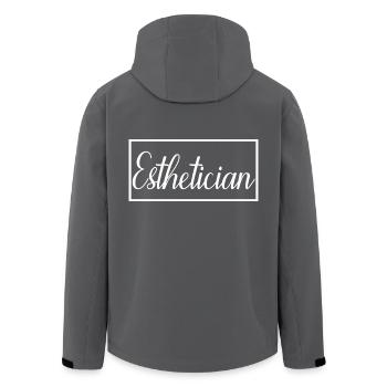 Kosmetikerin Stolzes graduiertes Kosmetikerin-Geschenk - Recycelte Männer Softshell-Jacke von Stanley/Stella - Anthrazit - Hinten - AI Model Male 185 light (185cm)