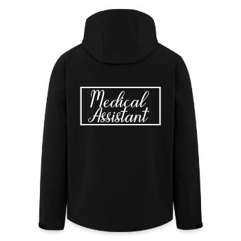 Medical Assistant Proud Graduated Health Care - Men’s Recycled Softshell Jacket by Stanley/Stella - black - Back - AI Model Male 185 light (185cm)
