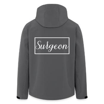 Chirurgien Fier Diplômé Chirurgien Docteur Etudiant - Veste softshell homme en polyester recyclé Stanley/Stella - charbon - Dos - AI Model Male 185 light (185cm)