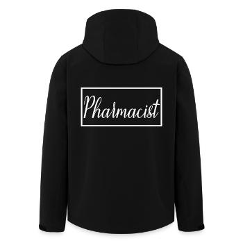 Apotheker Stolzer Absolvent des Apothekerstudiums - Recycelte Männer Softshell-Jacke von Stanley/Stella - Schwarz - Hinten - AI Model Male 185 light (185cm)