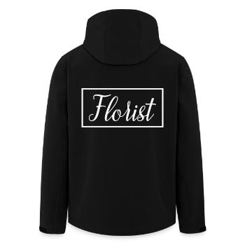 Fleuriste fière fleuriste diplômée Cadeau étudiant - Veste softshell homme en polyester recyclé Stanley/Stella - noir - Dos - AI Model Male 185 light (185cm)