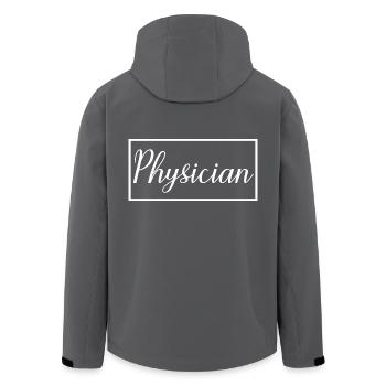 Médecin fier Étudiant diplômé en médecine - Veste softshell homme en polyester recyclé Stanley/Stella - charbon - Dos - AI Model Male 185 light (185cm)