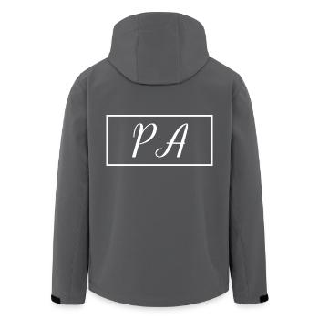 PA Proud Graduated Physician Assistant Student - Men’s Recycled Softshell Jacket by Stanley/Stella - anthracite - Back - AI Model Male 185 light (185cm)