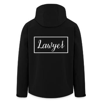Rechtsanwalt stolzer Absolvent der Anwaltsschule - Recycelte Männer Softshell-Jacke von Stanley/Stella - Schwarz - Hinten - AI Model Male 185 light (185cm)