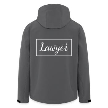 Rechtsanwalt stolzer Absolvent der Anwaltsschule - Recycelte Männer Softshell-Jacke von Stanley/Stella - Anthrazit - Hinten - AI Model Male 185 light (185cm)