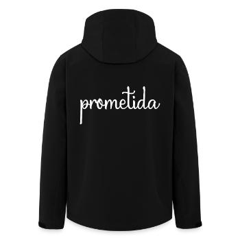Prometida Fiancée Fiancée Mariage Mariée à être - Veste softshell homme en polyester recyclé Stanley/Stella - noir - Dos - AI Model Male 185 light (185cm)