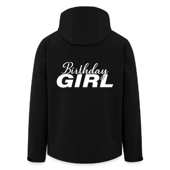 Anniversaire Fille Cool Fête d’anniversaire pour les enfants Filles - Veste softshell homme en polyester recyclé Stanley/Stella - noir - Dos - AI Model Male 185 light (185cm)