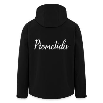 Prometida Fiancée Fiancée Mariage Mariée à être - Veste softshell homme en polyester recyclé Stanley/Stella - noir - Dos - AI Model Male 185 light (185cm)