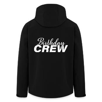 Birthday Crew Matching Gruppe Geburtstagsfeier Outfit - Recycelte Männer Softshell-Jacke von Stanley/Stella - Schwarz - Hinten - AI Model Male 185 light (185cm)