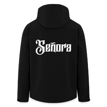 Señora Engagement Bride To Be Wedding Party - Men’s Recycled Softshell Jacket by Stanley/Stella - black - Back - AI Model Male 185 light (185cm)