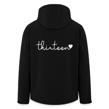Süßes Geschenk zum 13. Geburtstag 13 Jahre alt - Dreizehn - Recycelte Männer Softshell-Jacke von Stanley/Stella - Schwarz - Hinten - AI Model Male 185 light (185cm)