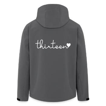 Süßes Geschenk zum 13. Geburtstag 13 Jahre alt - Dreizehn - Recycelte Männer Softshell-Jacke von Stanley/Stella - Anthrazit - Hinten - AI Model Male 185 light (185cm)