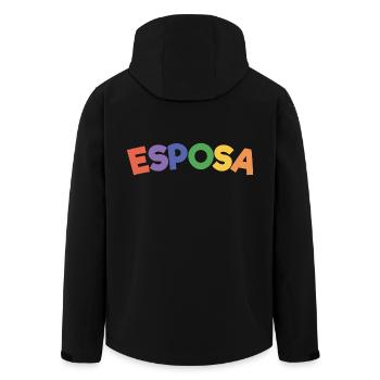 Esposa Cool Wife To Be Bride Couple Wedding Gift - Men’s Recycled Softshell Jacket by Stanley/Stella - black - Back - AI Model Male 185 light (185cm)