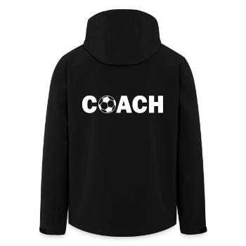 Coach - Veste softshell homme en polyester recyclé Stanley/Stella - noir - Dos - AI Model Male 185 light (185cm)