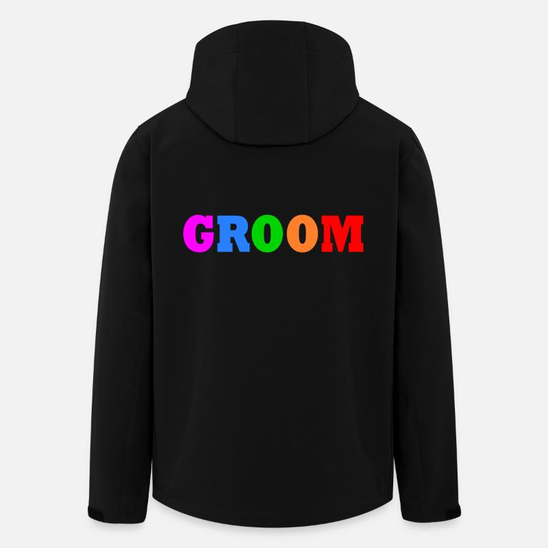 Groom - Men’s Recycled Softshell Jacket by Stanley/Stella - black