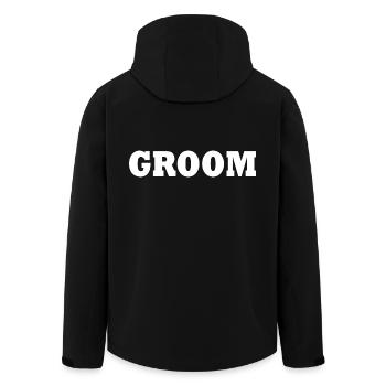 Groom - Veste softshell homme en polyester recyclé Stanley/Stella - noir - Dos - AI Model Male 185 light (185cm)