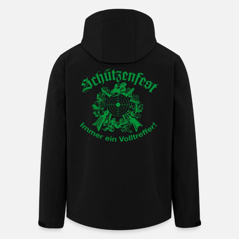 Schützenfest Volltreffer - Recycelte Männer Softshell-Jacke von Stanley/Stella - Schwarz