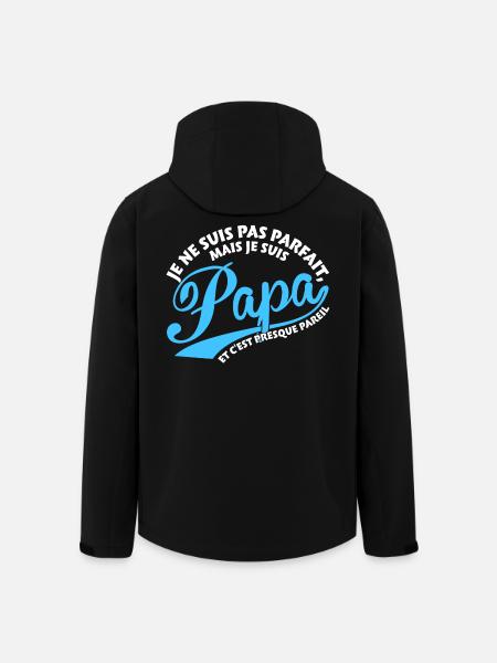Parfait Papa - Veste softshell homme en polyester recyclé Stanley/Stella - noir