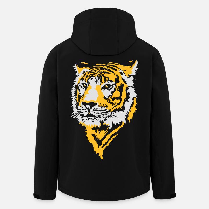 Tiger, Tigre - Recycelte Männer Softshell-Jacke von Stanley/Stella - Schwarz