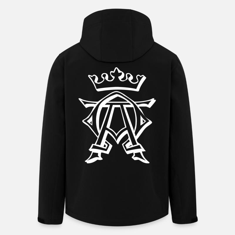 King, Krone, König - Recycelte Männer Softshell-Jacke von Stanley/Stella - Schwarz
