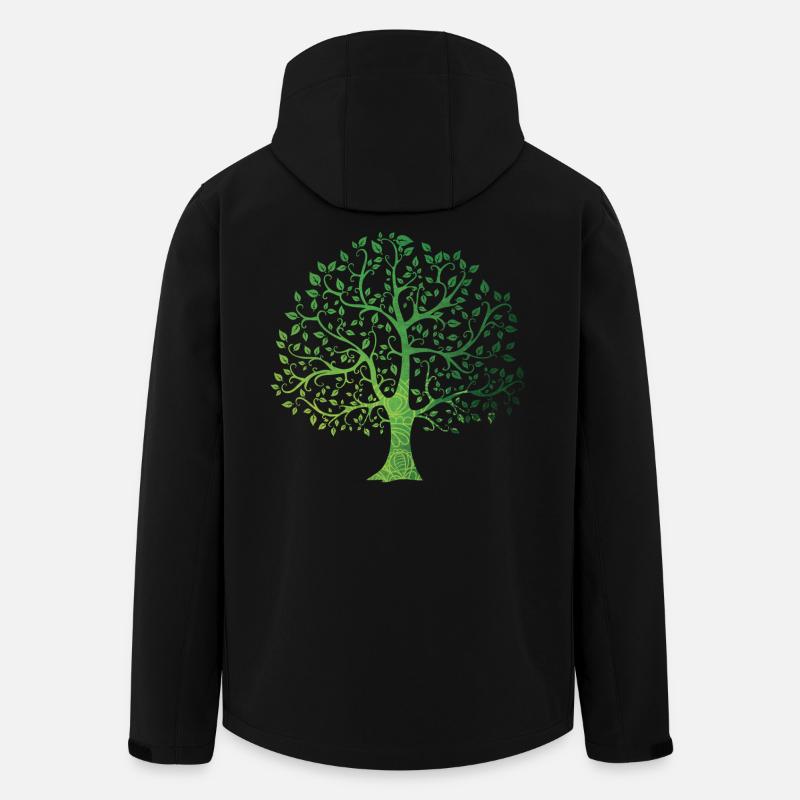 Natur - Recycelte Männer Softshell-Jacke von Stanley/Stella - Schwarz