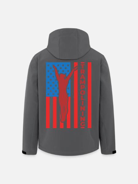 Trampolinspringen 4. Juli USA - Recycelte Männer Softshell-Jacke von Stanley/Stella - Schwarz