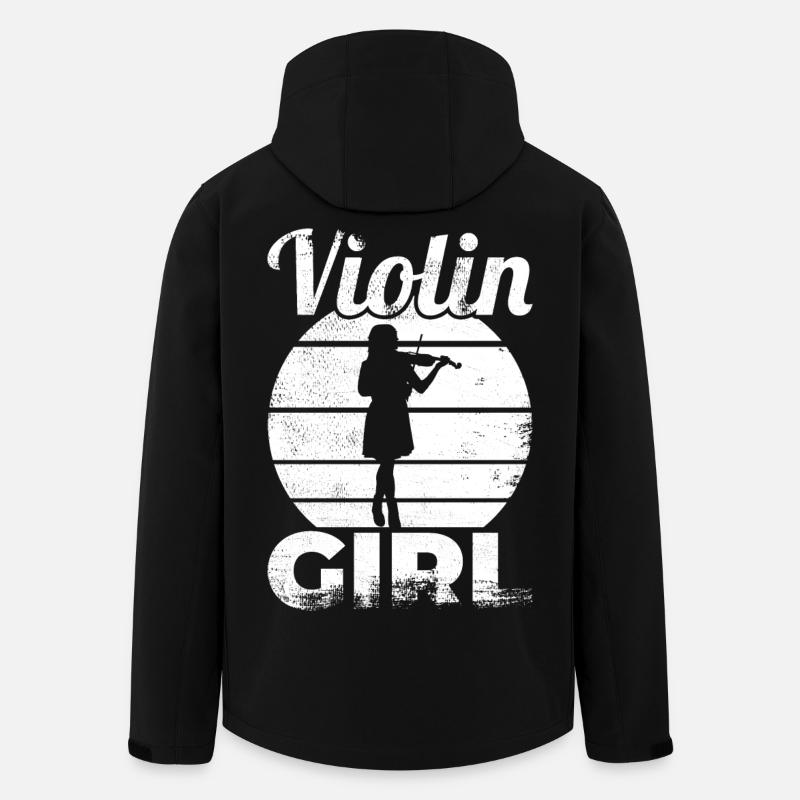 Drôle de fille de violon - Veste softshell homme en polyester recyclé Stanley/Stella - noir