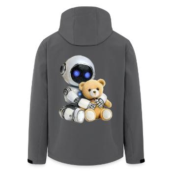 Robot Teddy - Veste softshell homme en polyester recyclé Stanley/Stella - charbon - Dos - AI Model Male 185 light (185cm)