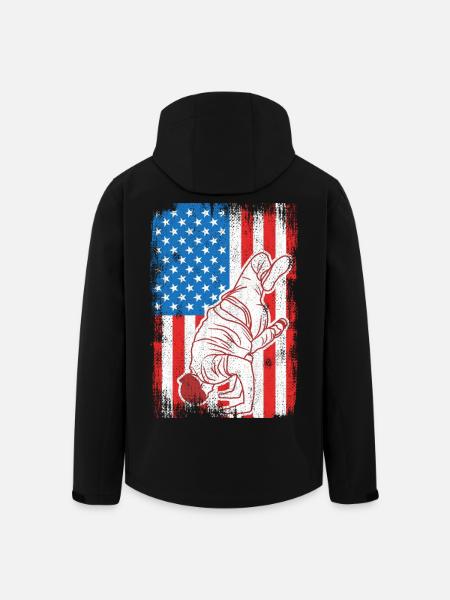 4. Juli USA Breakdance - Recycelte Männer Softshell-Jacke von Stanley/Stella - Schwarz
