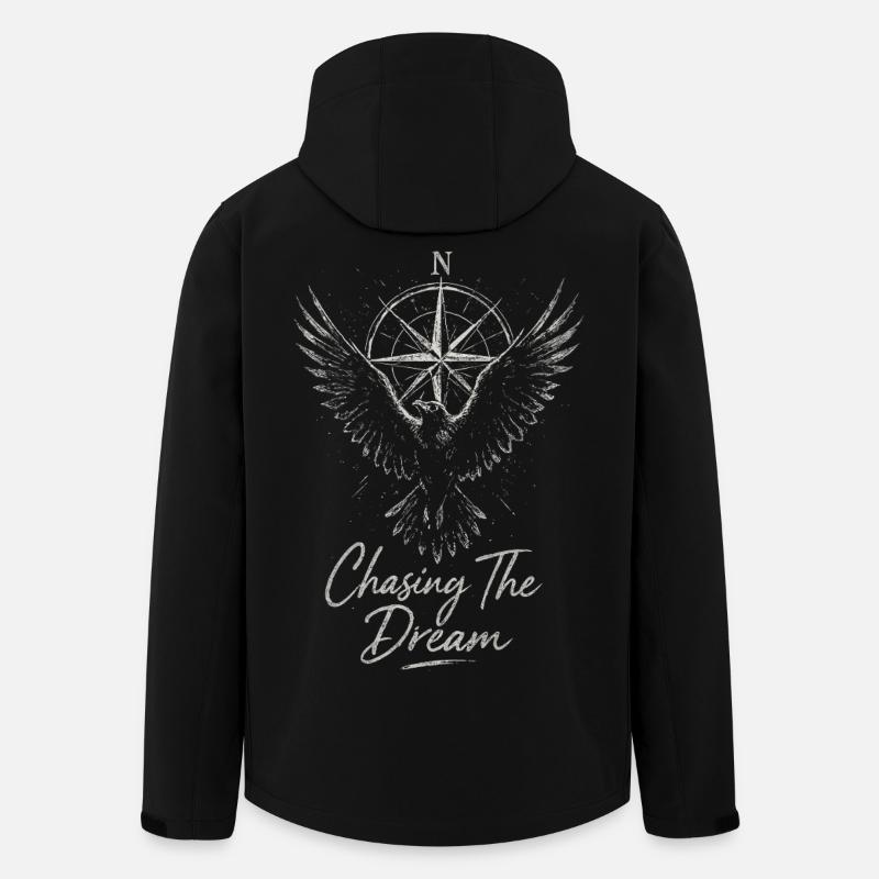 Dream Hunt Boussole Wing - Veste softshell homme en polyester recyclé Stanley/Stella - noir