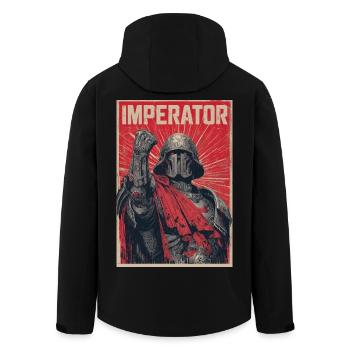 Emperor Warrior Poster - Men’s Recycled Softshell Jacket by Stanley/Stella - black - Back - AI Model Male 185 light (185cm)