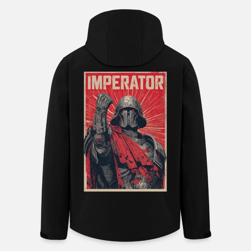 Imperator Krieger Poster - Recycelte Männer Softshell-Jacke von Stanley/Stella - Schwarz