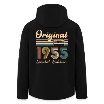 Originaux 1955 - Veste softshell homme en polyester recyclé Stanley/Stella - noir - Dos - AI Model Male 185 light (185cm)