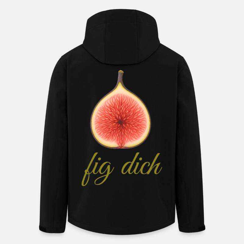 Feige Wortwitz Fig Dich Humor - Recycelte Männer Softshell-Jacke von Stanley/Stella - Schwarz