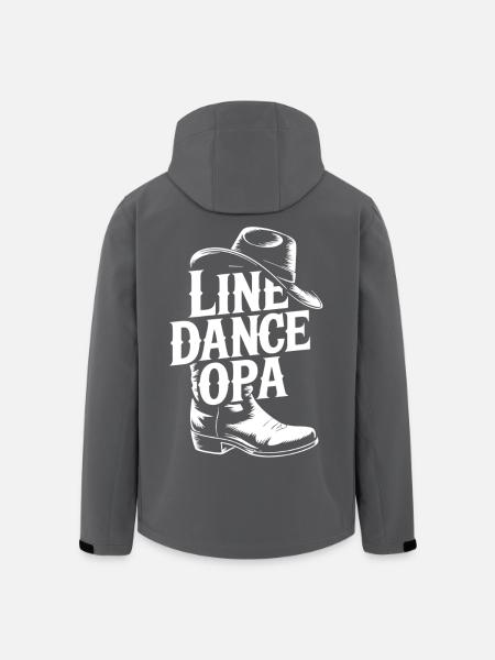 Line Dance Opa - Recycelte Männer Softshell-Jacke von Stanley/Stella - Schwarz