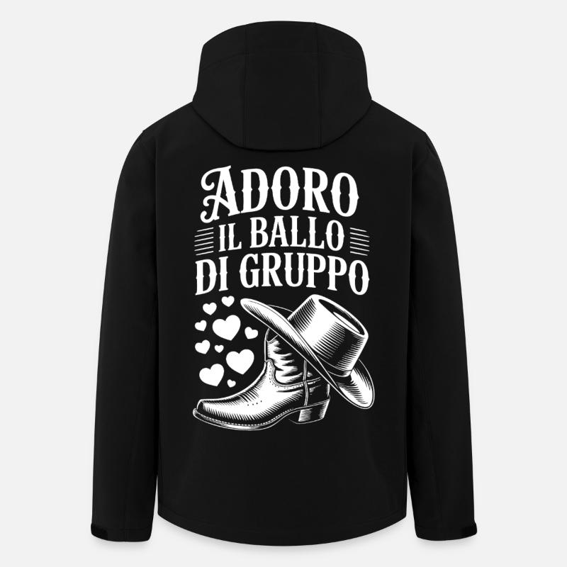 Danse de groupe occidentale - Veste softshell homme en polyester recyclé Stanley/Stella - noir