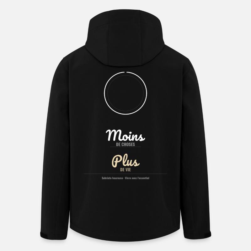 Plus De Vie - Veste softshell homme en polyester recyclé Stanley/Stella - noir