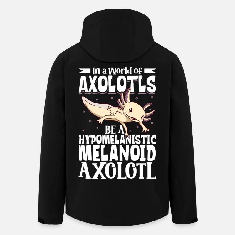 Be a Hypomelanistic melanoid Axolotl - Men’s Recycled Softshell Jacket by Stanley/Stella - black