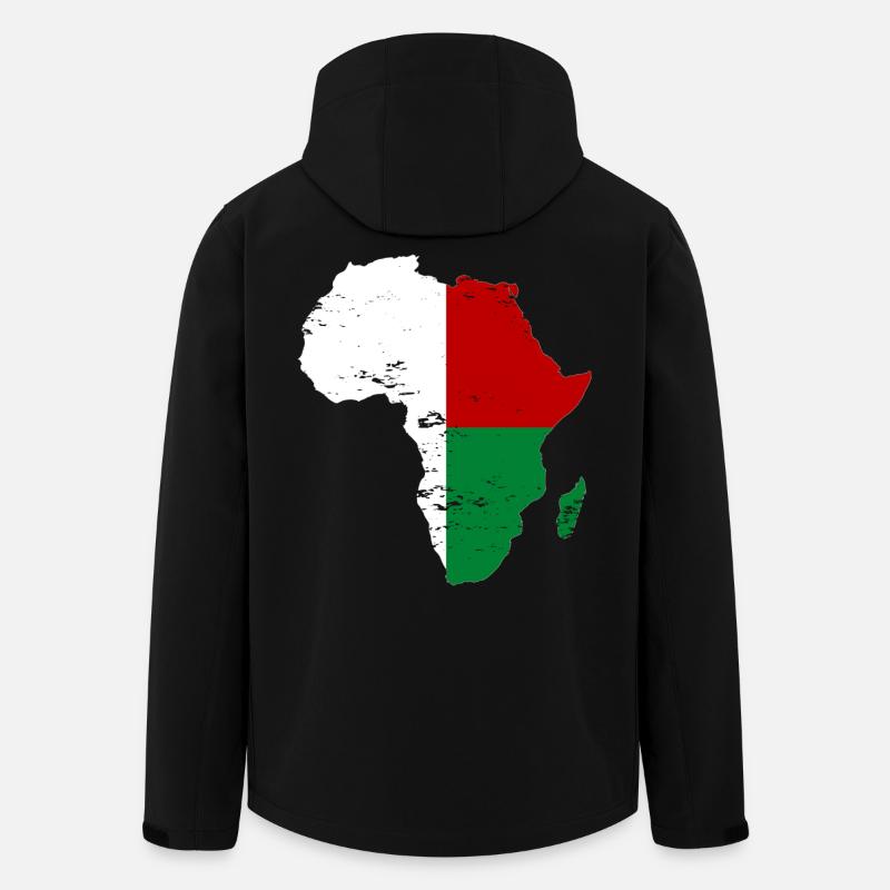 Madagascar Flag Africa - Men’s Recycled Softshell Jacket by Stanley/Stella - black