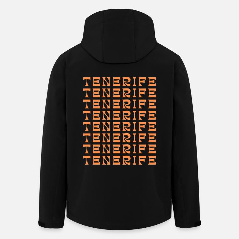 Tenerife Grid Pattern - Men’s Recycled Softshell Jacket by Stanley/Stella - black