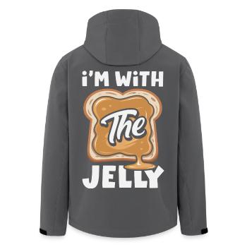 Erdnussbutter & Marmelade Partnerlook Design - Recycelte Männer Softshell-Jacke von Stanley/Stella - Anthrazit - Hinten - AI Model Male 185 light (185cm)