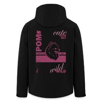 Spitz - Mignon mais sauvage - Veste softshell homme en polyester recyclé Stanley/Stella - noir - Dos - AI Model Male 185 light (185cm)
